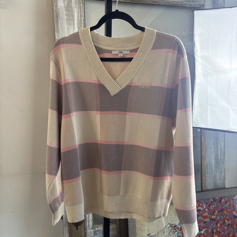 Vans Woman’s Plaid Sweater Size XS